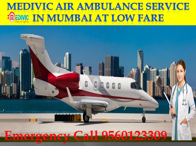 Medivic Air Ambulance service in Mumbai