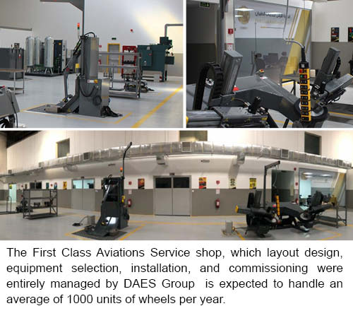 The DAES Group announces completion of a wheel and brake facility for First Class Aviation Services - Copy