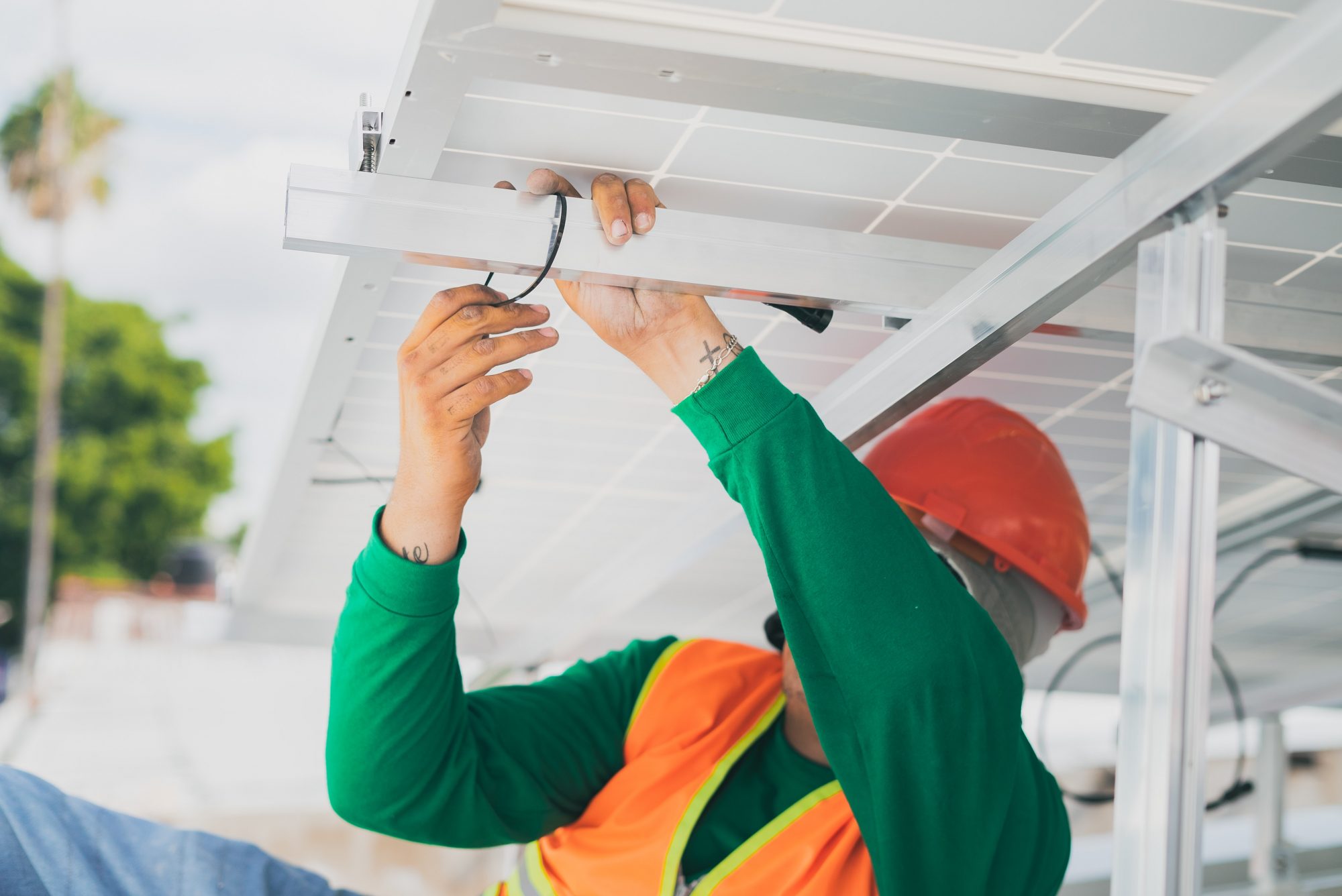 solar plant installation