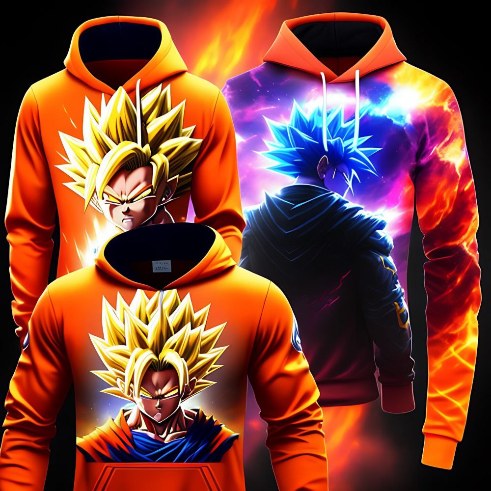 dragon ball z black goku hoodies