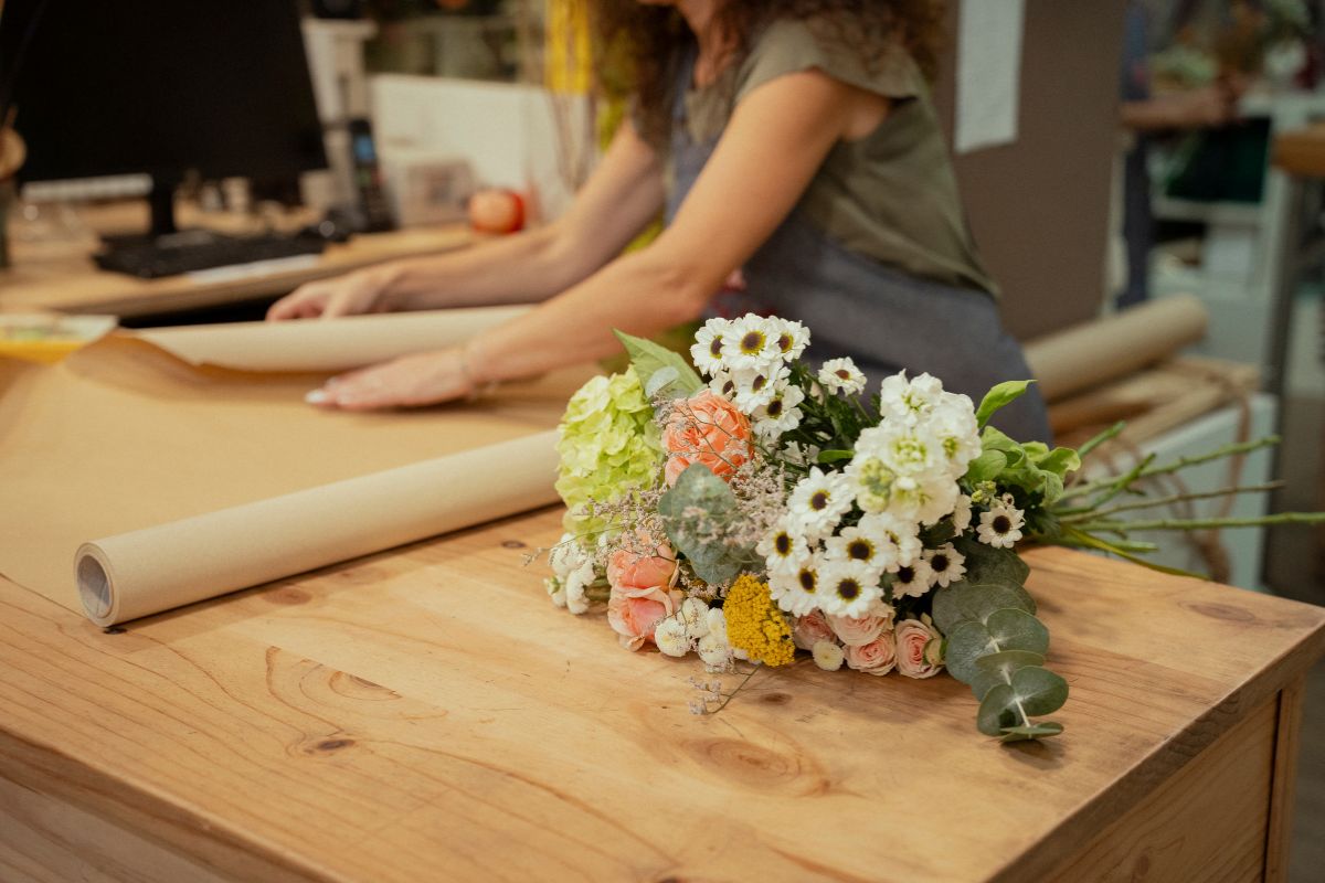 Custom Flower Bouquet Paper
